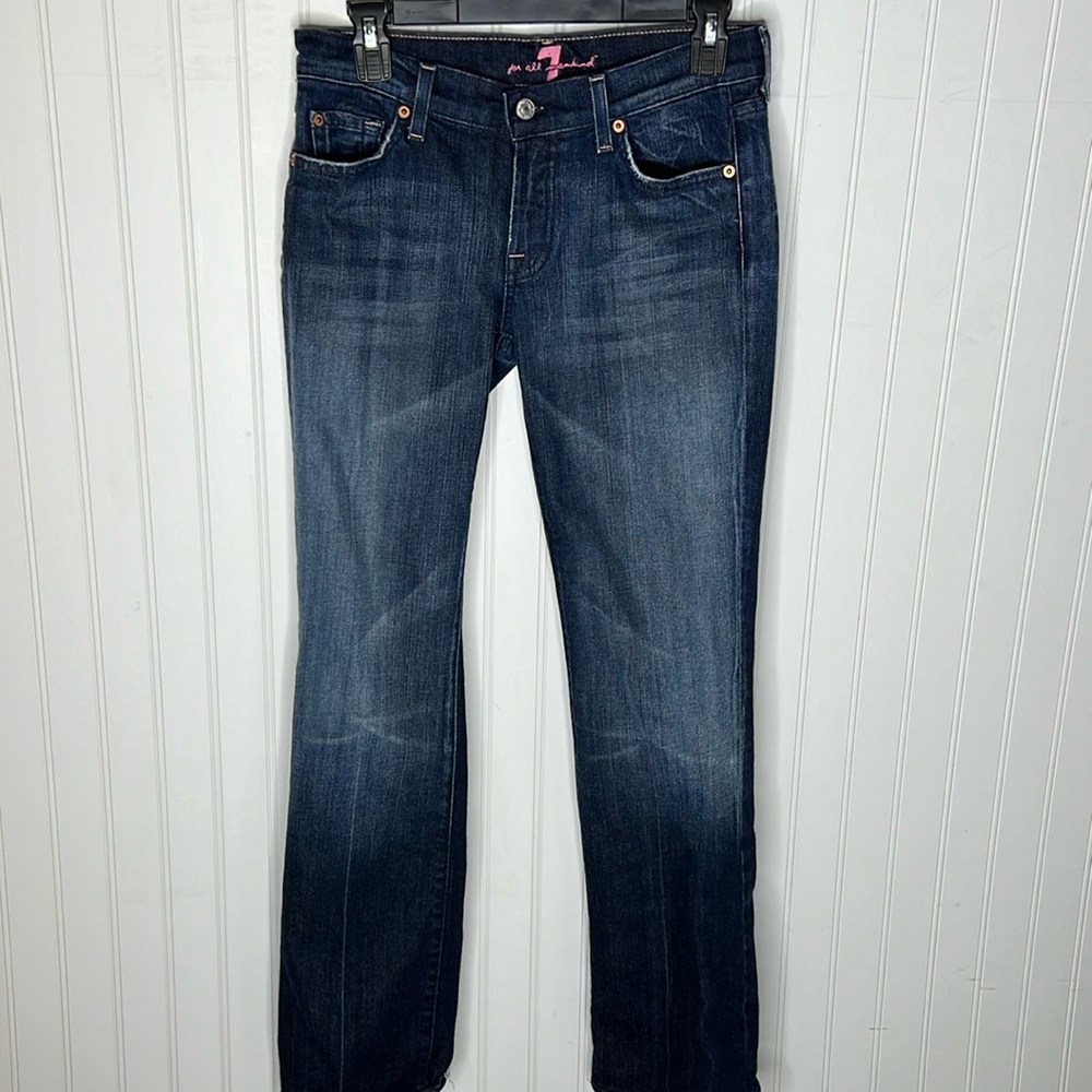 7 For All Mankind Bootcut Jeans In Pink Size 28
